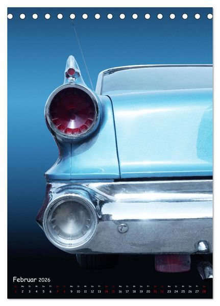 Produktbild: Amerikanische Autos 1950er bis 1980er Favoriten (Tischkalender 2026 DIN A5 hoch), CALVENDO Monatskalender