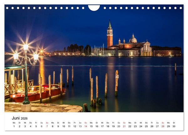 Produktbild: Die Attraktionen von Venedig (Wandkalender 2026 DIN A4 quer), CALVENDO Monatskalender