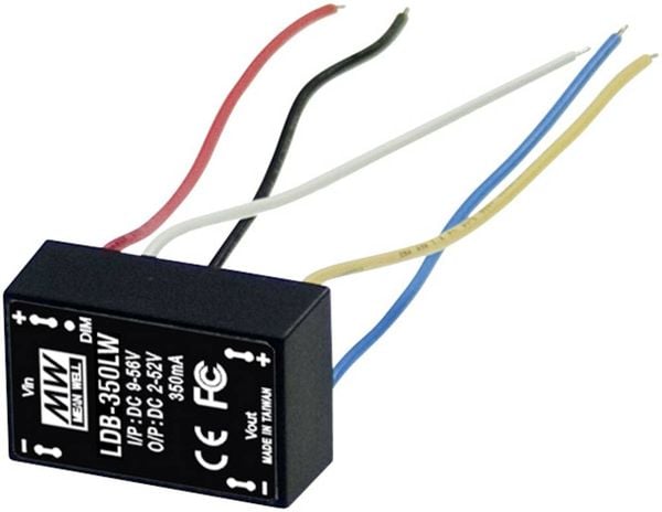 Mean Well DC/DC-LED-Driver LDB-350LW 350mA 14W 1St.