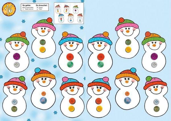 Produktbild: Das Ausschneide-Bastelbuch Adventskalender