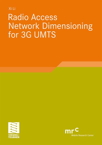 Produktbild: Radio Access Network Dimensioning for 3G UMTS