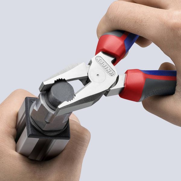 Produktbild: Knipex 02 05 180 Werkstatt Kraft-Kombizange 180mm DIN ISO 5746