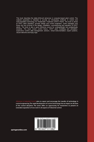 Produktbild: Control and Instrumentation for Wastewater Treatment Plants