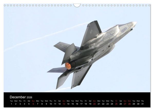 Produktbild: Lockheed Martin F35 Stealth Fighter (Wall Calendar 2026 DIN A3 landscape), CALVENDO 12 Month Wall Calendar