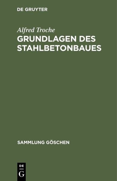 Produktbild: Grundlagen des Stahlbetonbaues