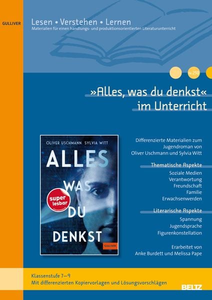 Produktbild: &raquo;Alles, was du denkst&laquo; im Unterricht