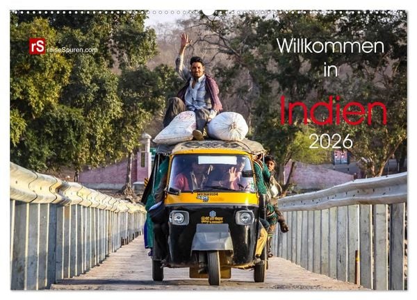Produktbild: Willkommen in Indien 2026 (Wandkalender 2026 DIN A2 quer), CALVENDO Monatskalender