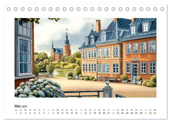 Produktbild: D&auml;nemark - Wind, Meer und stille Orte (Tischkalender 2027 DIN A5 quer), CALVENDO Monatskalender