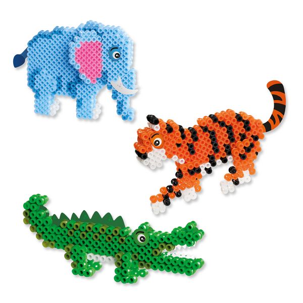Produktbild: SES CREATIVE B&uuml;gelperlenset BEEDZ Safari Tiere 2000 St&uuml;ck