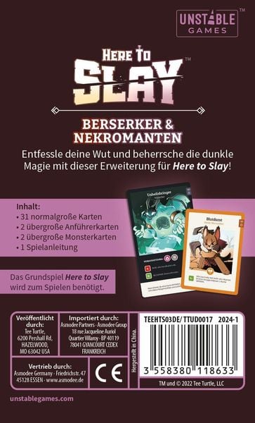 Produktbild: Here to Slay - Berserker & Nekromanten