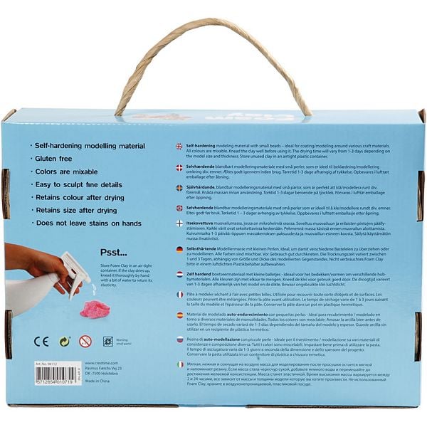 Produktbild: Creativ Company Foam Clay&reg; Geschenkbox, sortierte Farben, 1 Set, 18x14 g und 10x35g