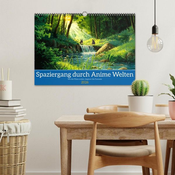 Produktbild: Spaziergang durch Anime Welten (Wandkalender 2026 DIN A3 quer), CALVENDO Monatskalender