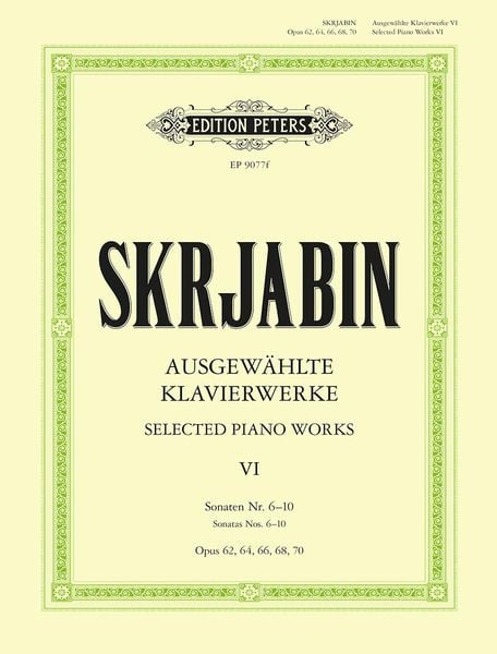 Selected Piano Works -- Sonatas Nos. 6-10