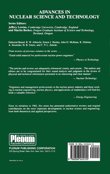Produktbild: Advances in Nuclear Science and Technology