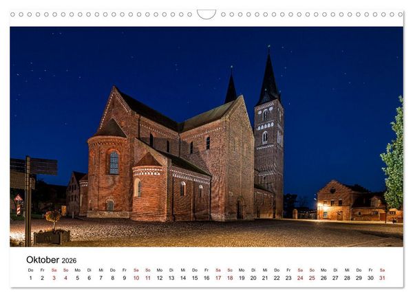 Produktbild: Auf den Spuren der Romanik zur blauen Stunde (Wandkalender 2026 DIN A3 quer), CALVENDO Monatskalender