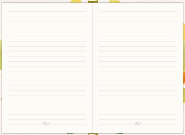 Produktbild: Notizbuch DIN A5 &ndash; Just Notes (Yellow Flower)