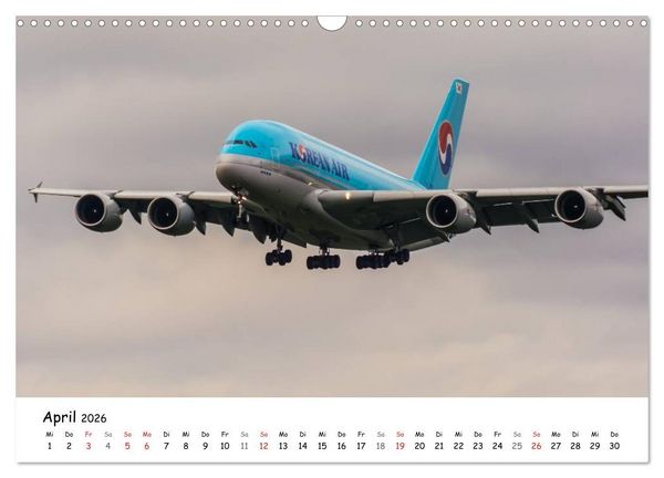 Produktbild: Airliners in Frankfurt (Wandkalender 2026 DIN A3 quer), CALVENDO Monatskalender