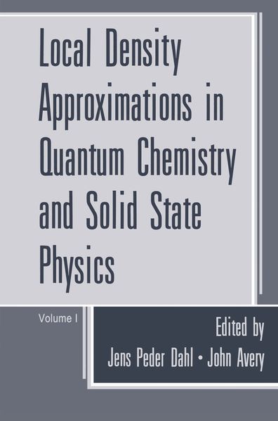 Produktbild: Local Density Approximations in Quantum Chemistry and Solid State Physics