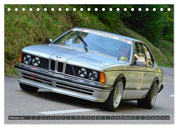 Produktbild: OLDTIMER BERGRENNEN - BMW Fahrzeuge (Tischkalender 2025 DIN A5 quer), CALVENDO Monatskalender