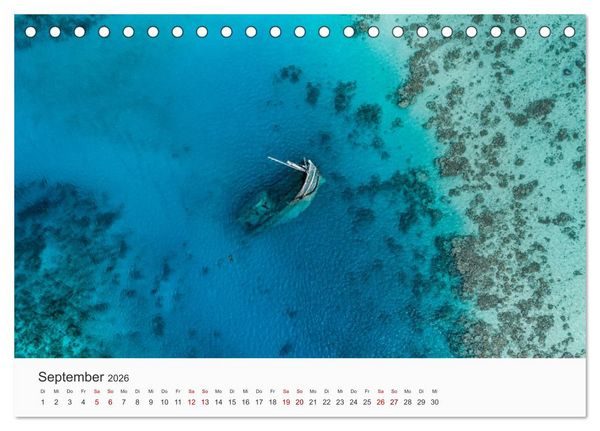 Produktbild: Malediven - Die sch&ouml;nsten Str&auml;nde der Welt. (Tischkalender 2026 DIN A5 quer), CALVENDO Monatskalender