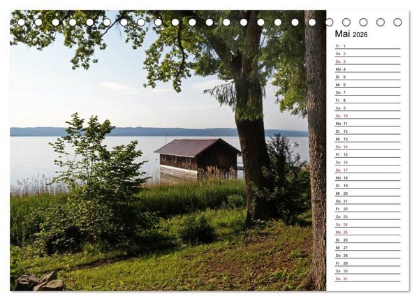 Produktbild: Seest&auml;rke - Der Ammersee (Tischkalender 2026 DIN A5 quer), CALVENDO Monatskalender