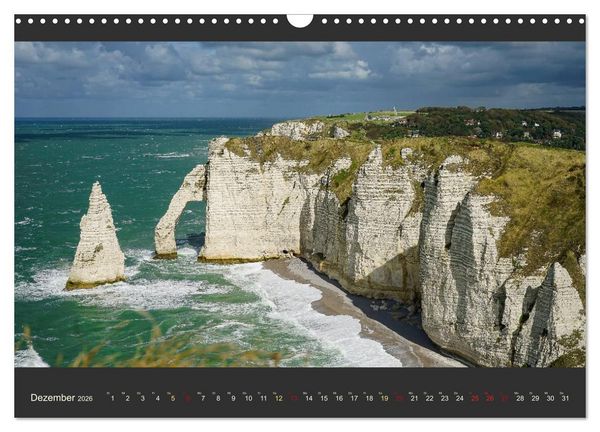 Produktbild: Normandie - Raue K&uuml;ste und malerische Hafenst&auml;dte (Wandkalender 2026 DIN A3 quer), CALVENDO Monatskalender