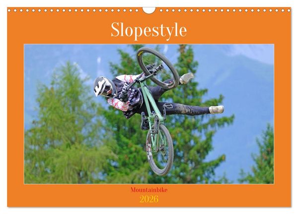Slopestyle Mountainbike (Wandkalender 2026 DIN A3 quer), CALVENDO Monatskalender