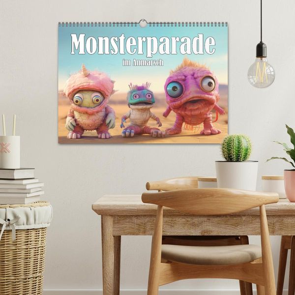 Produktbild: Monsterparade im Anmarsch (Wandkalender 2026 DIN A3 quer), CALVENDO Monatskalender