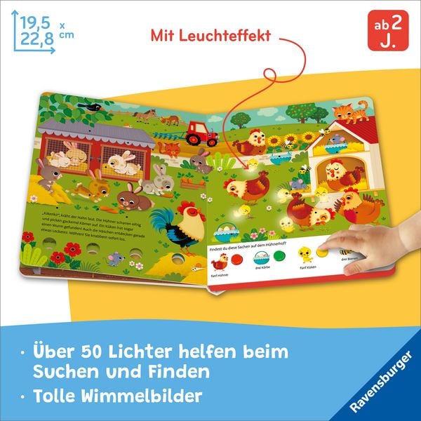 Produktbild: Mein gro&szlig;es Lichter-Wimmelbuch - Auf dem Bauernhof