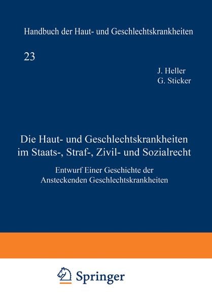 Produktbild: Die Haut- und Geschlechtskrankheiten im Staats-, Straf-, Zivil- und Sozialrecht
