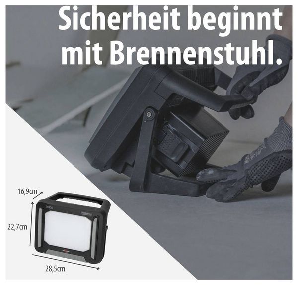 Produktbild: Brennenstuhl Multi Battery 3000 MA Akku-Baustrahler 27 W 3150 lm Tageslichtwei&szlig; 1173700007