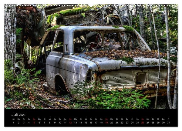 Produktbild: Autos, abgestellt und vergessen (Wandkalender 2026 DIN A2 quer), CALVENDO Monatskalender