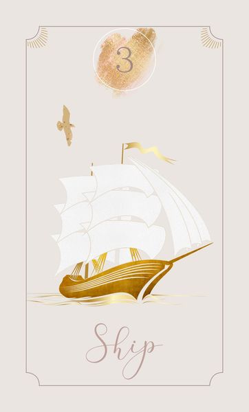 Produktbild: Azra&rsquo;s Golden Lenormand: 36 Golden Lenormand cards in modern, enchanting design