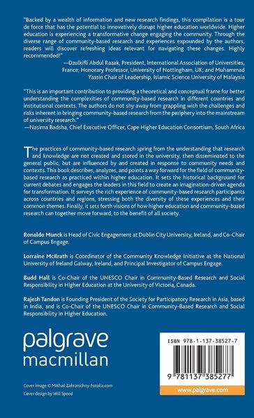 Produktbild: Higher Education and Community-Based Research