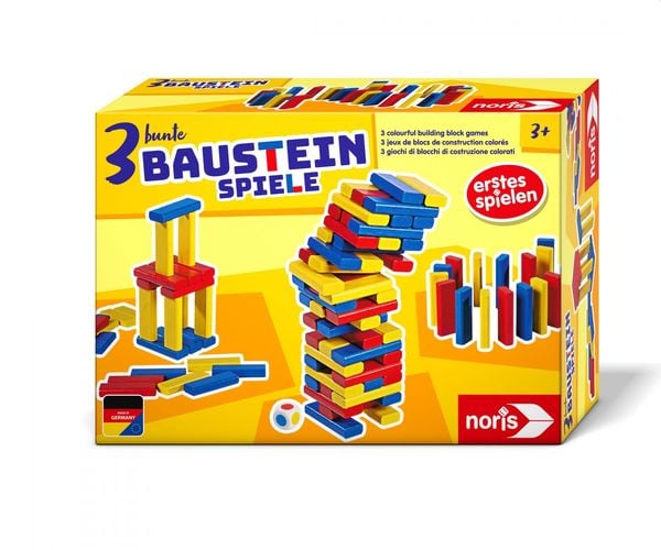 Produktbild: 3 bunte Bausteinspiele