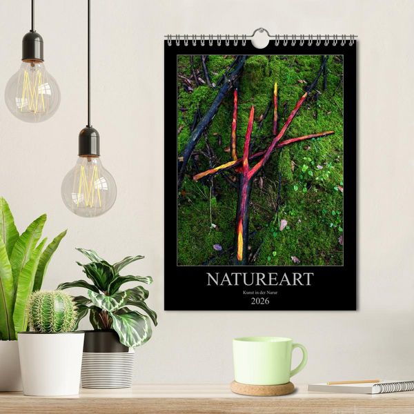 Produktbild: NATUREART - KUNST IN DER NATUR (Wandkalender 2026 DIN A4 hoch), CALVENDO Monatskalender