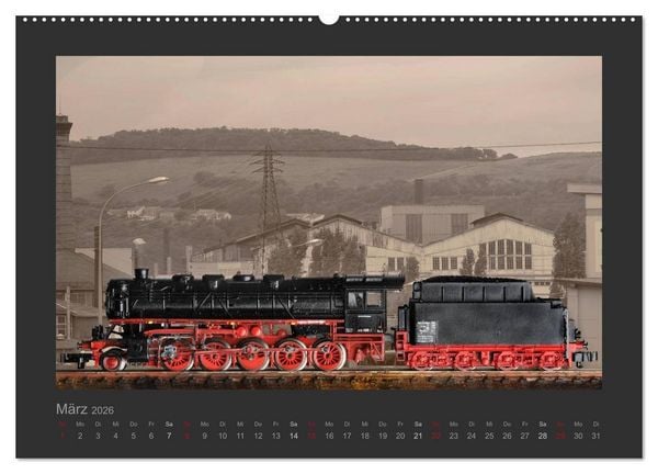 Produktbild: Dampflokomotiven in Spur N (Wandkalender 2026 DIN A2 quer), CALVENDO Monatskalender
