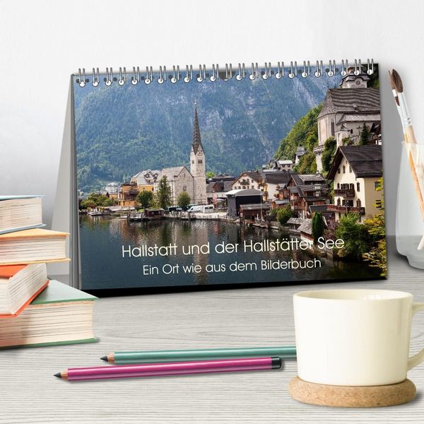 Produktbild: Hallstatt und der Hallst&auml;tter See (Tischkalender 2027 DIN A5 quer), CALVENDO Monatskalender