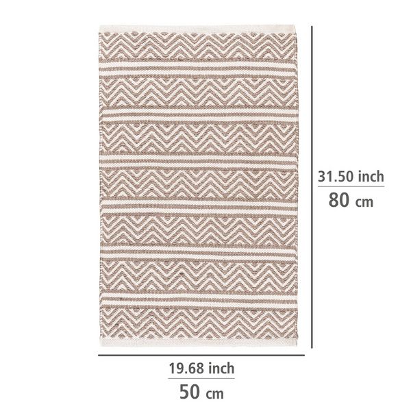 Produktbild: Badematte Mod. Shaki, Badvorleger aus recycelten PET Flaschen, 50 x 80 cm