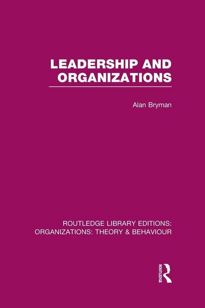 Produktbild: Leadership and Organizations (RLE