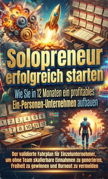 Produktbild: Solopreneur erfolgreich starten: Wie Sie in 12 Monaten ein profitables Ein-Personen-Unternehmen aufbauen