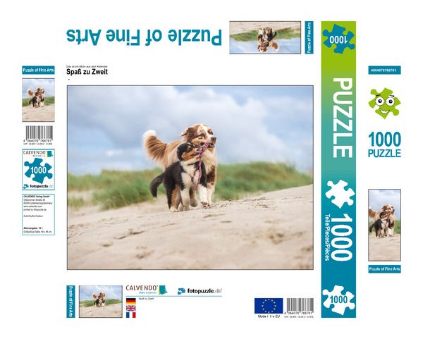 Produktbild: CALVENDO Puzzle Spa&szlig; zu Zweit | 1000 Teile Lege-Gr&ouml;&szlig;e 64x48cm Foto-Puzzle f&uuml;r gl&uuml;ckliche Stunden