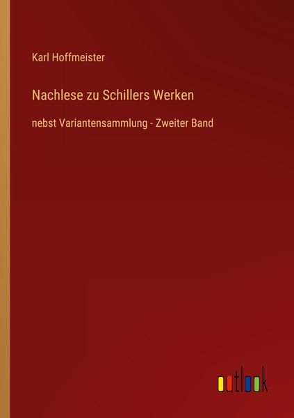 Produktbild: Nachlese zu Schillers Werken