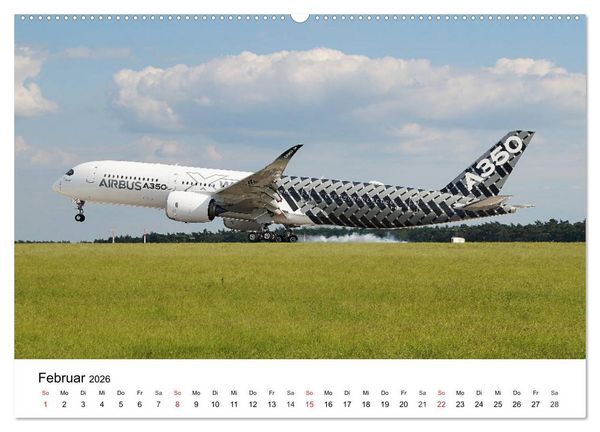 Produktbild: Die sch&ouml;nsten Airliner (hochwertiger Premium Wandkalender 2026 DIN A2 quer), Kunstdruck in Hochglanz