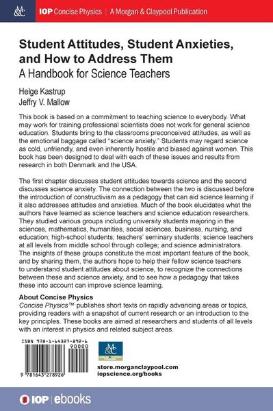 Produktbild: Student Attitudes, Student Anxieties, and How to Address Them