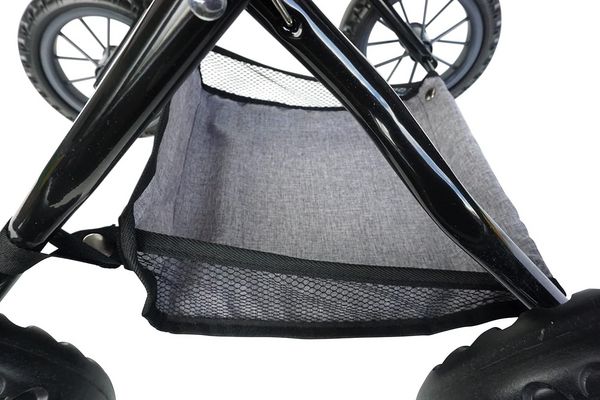 Produktbild: Knorrtoys 63444 - Puppenwagen First Grey Pink, klappbar, Schieber h&ouml;henverstellbar