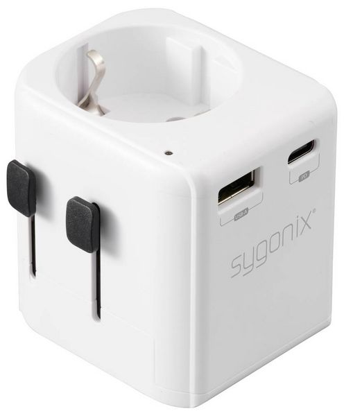 Produktbild: Sygonix SY-6951598 Reiseadapter USA/Australien/China/Grossbritannien/Hongkong