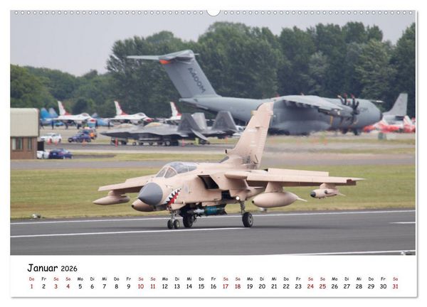 Produktbild: Milit&auml;rjets Panavia Tornado (hochwertiger Premium Wandkalender 2026 DIN A2 quer), Kunstdruck in Hochglanz