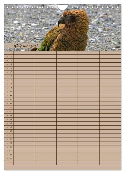 Produktbild: Tierischer Familienplaner (Wandkalender 2026 DIN A4 hoch), CALVENDO Monatskalender