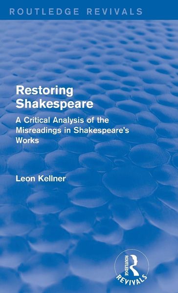 Produktbild: Restoring Shakespeare